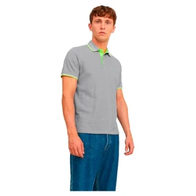Abbildung von Jack &amp; Jones Jjepaulos Poloshirt, Herren, Größe: XXL, Light grey melange