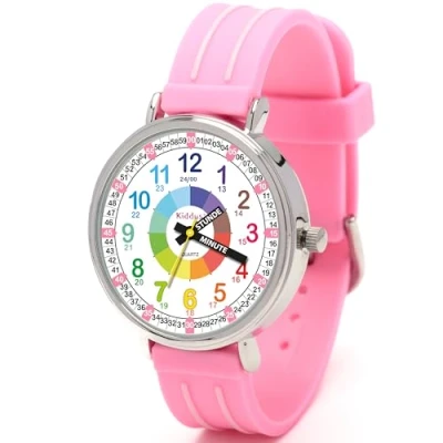 Abbildung von Kiddus TIME Teacher Deutsch Uhr für Kinder, Größe: One Size, Pink