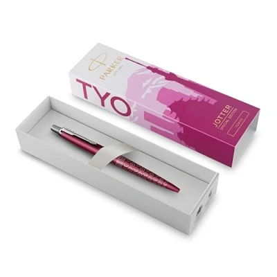 Abbildung von PARKER Jotter Special Edition Global Icons Kugelschreiber Tokio Satin Pink Blaue Tinte In Geschenkbox