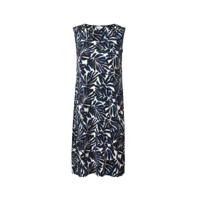 Abbildung von CECIL Damen 1408923 Gemustertes Jersey Kleid, urban Dark Blue, L