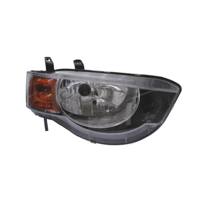 Abbildung von VAN WEZEL 3236962 Scheinwerfer rechts H4 gelb für Rechtsverkehr mit Stellmotor LWR P43t MITSUBISHI: COLT 6