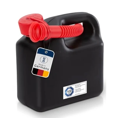 Abbildung von Kraftstoff Kanister STANDARD 3l für Benzin, Diesel und andere Gefahrgüter, UN Zulassung, made in Germany, TÜV geprüfter Produktion, schwarz