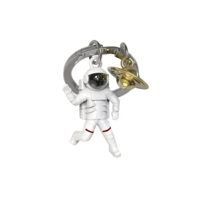 Abbildung von Dhink Astronaut Schlüsselanhänger, Weiß, goldfarben., 32