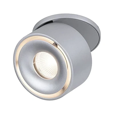 Abbildung von Paulmann 93374 LED Einbauleuchte Spircle 78mm incl. 1x8,0 W Warmweiß Chrom matt Aluminium Beleuchtungssystem 3000 K