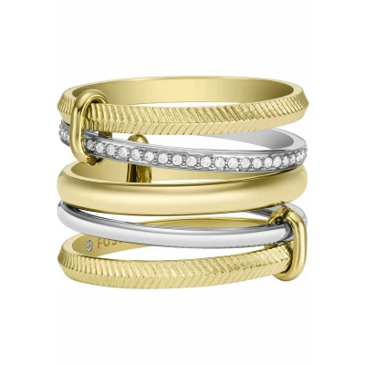 Abbildung von Fossil Ring, Damen, Größe: 55, Meerkleurig