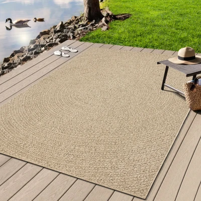 Abbildung von merinos Teppich »Kenzy 6« rechteckig 10 mm Höhe robuster In und Outdoor im natürlichen Jute Look, wetterfest