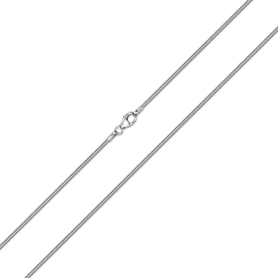 Abbildung von Materia Damen Schlangenkette Silber 925 Halskette 1,2mm rhodiniert K22 80 cm