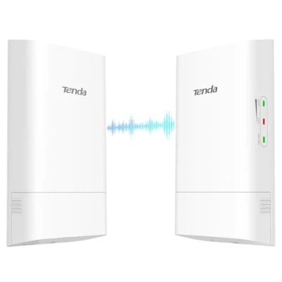Abbildung von Tenda O1 5G WLAN Bridge Outdoor Access Point (867 Mbit/s auf 5GHz, 9dBi Richtantenne, Passive PoE, zentrales Management, 1km Reichweite, IP65 Wasserdicht) (2er Pack)