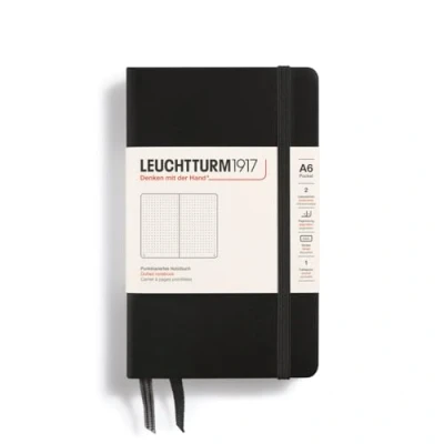 Abbildung von LEUCHTTURM1917 333915 Notizbuch Pocket (A6), Hardcover, 187 nummerierte Seiten, Schwarz, dotted