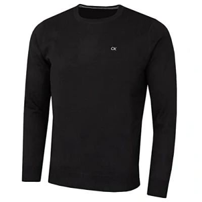 Abbildung von Calvin Klein Herren mit Rundhalsausschnitt Sweater Schwarz XL