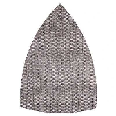 Abbildung von Mirka Abranet® Netz Delta Schleifstreifen (100 x 152 mm), Profi Schleifgitter mit P80 Körnung und Klett, für Handschliff Dreieckschleifer, 10er Pack