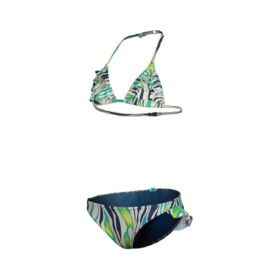 Abbildung von Arena Mädchen Girls&#039; Water Print Triangle Bikini, Zebra, 152 EU