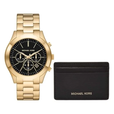 Abbildung von Michael Kors Traditional Runway Chronograph goldcoloured, Herren, Größe: One Size, Gold coloured