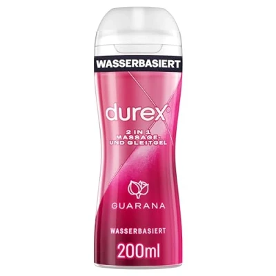 Abbildung von Durex 2 in 1 Massage und Gleitgel Guarana Mit geschmeidiger Textur für Ganzkörpermassagen &amp; Intimbereich 200 ml (1 x ml)