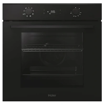 Abbildung von Haier ID SERIE 2 H6 ID2P3T1HTB Einbau Backofen I Nische 60 cm A+ 78 Liter Volumen 9 Funktionen Umluft Beheizung mit Grill Hydrolyse Reinigung Teleskopauszug