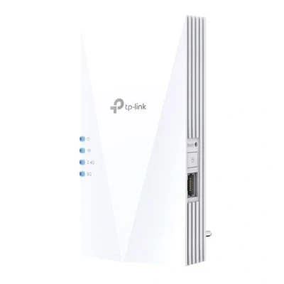 Abbildung von TP Link RE500X WiFi 6 WLAN Verstärker Repeater AX1500(Dualband 1200MBit/s 5GHz + 300MBit/s 2,4GHz, Tri Core 1,5 GHz CPU, Gigabit Port, maximale Abdeckung, kompatibel zu allen Routern)weiß
