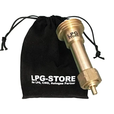 Abbildung von LPG GPL Gas Auto Tankadapter Große Propangasflaschen mit Stoffbeutel