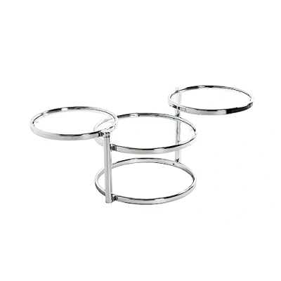 Abbildung von HAKU Möbel Couchtisch Chrom, Metall, Sicherheitsglas Maße: B 58 140 cm x H 43 T 50 cm, Style: Modern