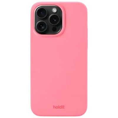 Abbildung von Holdit Silikon Back Cover Rosa Apple iPhone 15 Pro Max