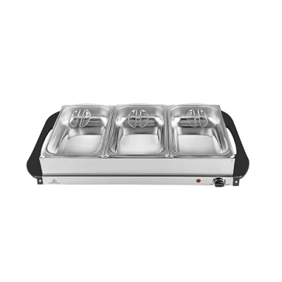 Abbildung von Stay Hot SH 4.1, XXL, 2 in 1 Buffetwärmer &amp; Warmhalteplatte, 200 Watt, Ideale Lösung für Buffets, Partys und Familienessen, 7,5 L Kapazität