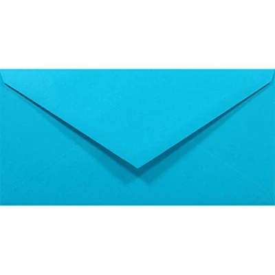 Abbildung von Netuno 100 Briefumschläge Blau DIN lang 110x220 mm 80g Rainbow bunte Umschläge ohne Fenster für Hochzeit Geburtstag Taufe Weihnachten Einladungskarten Einladungsumschläge Briefhüllen Papier