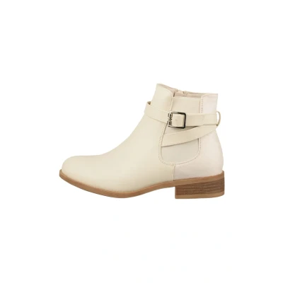 Abbildung von Elara Damen Stiefelette Chelsea Ankle Boots Chunkyrayan C298 Beige 42