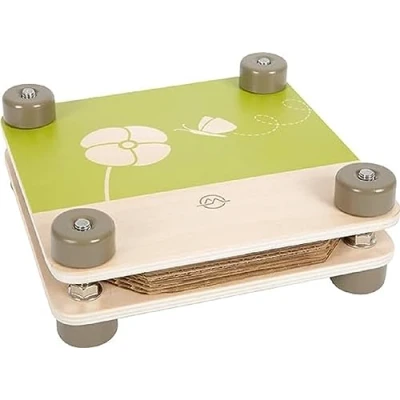 Abbildung von Small Foot Blumenpresse Discover, aus FSC 100% zertifiziertem Holz, Presse zum Basteln für Kinder ab 3 Jahren, 12436, Grün