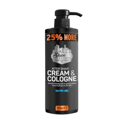 Abbildung von The Shave Factory After Cream &amp; Cologne Erfrischende, beruhigende und feuchtigkeitsspendende Nachpflege für das perfekte Rasurerlebnis die Pflegeroutine (Sapphire)