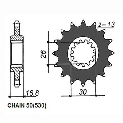 Abbildung von SUNSTAR 522 15 Kettenritzel