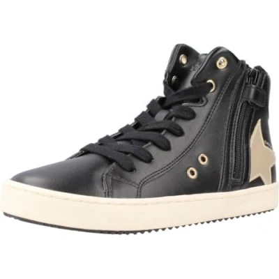 Abbildung von Geox Kalispera GIRL Sneaker high für Kinder, Größe: 24, Black/platinum Schuhe