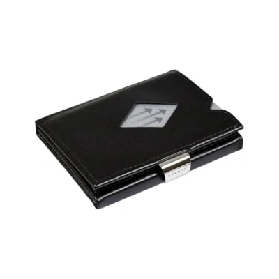 Abbildung von EXENTRI Multiwallet Leder Dreifachgefaltete Brieftasche RFID Schutz mit Verschlussclip aus Edelstahl