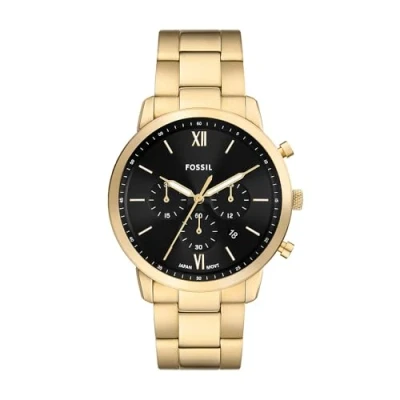 Abbildung von Fossil Herren Analog Quarz Uhr mit Edelstahl Armband FS6093
