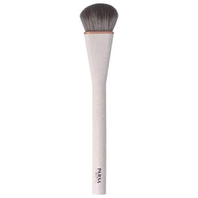 Abbildung von PARSA Beauty Nature Love Make up Pinsel aus Weizenstroh Veganer Schminkpinsel zum ebenmäßigen Auftragen von Foundation mit extra weichem Pinselkopf Synthetikhaar