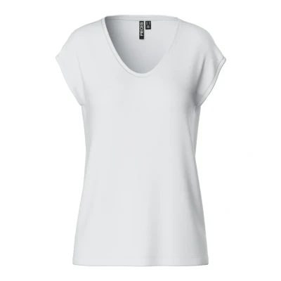 Abbildung von Pieces Pcbillo TEE Solid Tshirt basic, Damen, Größe: Large, Bright white
