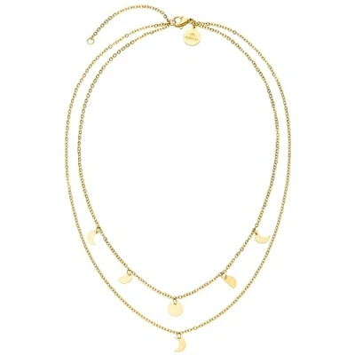 Abbildung von Purelei® Luna Kette Damen (Silber) Halskette aus langlebigem Edelstahl Wasserfeste mit Anhänger 40 45 cm Länge verstellbar für deinen individuellen Look