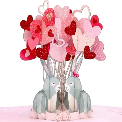 Abbildung von Liebessa 3D Pop Up Karte Ich Liebe Dich So sagen Sie I Love You Liebeskarte zum Hochzeitstag, Jahrestag, Geburtstag, Verlobung Grußkarte, Geschenkkarte
