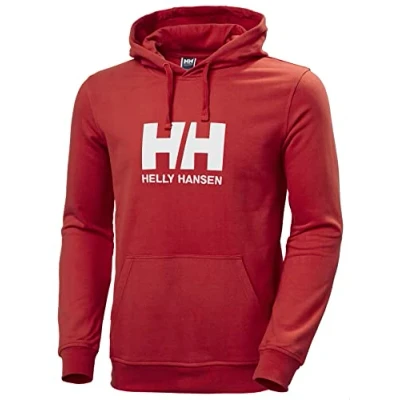 Abbildung von Helly Hansen Herren HH Logo Hoodie Sweatshirt, Rot, M