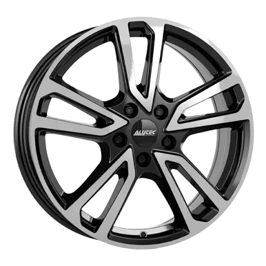 Abbildung von ALUTEC 5 loch 18Zoll 108mm Alufelge TORMENTA Schwarz Glanz / Poliert TMT80855FO13 1 Felge