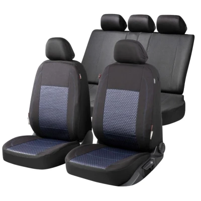 Abbildung von WALSER Avignon ZIPP IT Premium 11871 Sitzschonbezug blau/schwarz Polyester vorne und hinten VOLKSWAGEN: Golf 4, Beetle, 4 Variant, SKODA: Kodiaq