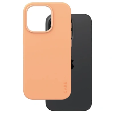 Abbildung von Apple iPhone 16 Pro Hülle MagSafe Silikon PanzerGlass Hard Case/Backcover Handyhülle Orange Shockproof/Stoßfest