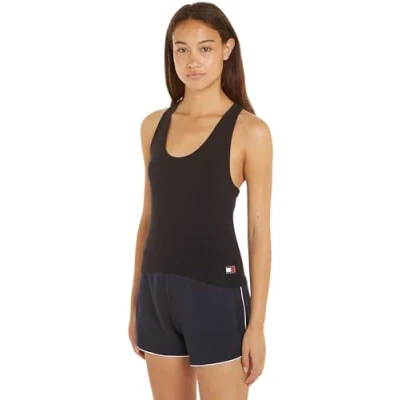 Abbildung von Tommy Jeans Heritage 2 PACK Unterhemd/shirt, Damen, Größe: XXL, Black