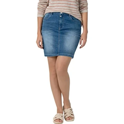 Abbildung von Timezone Damen Marahtz Skirt Rock, Smurf Blue Wash, 29W EU