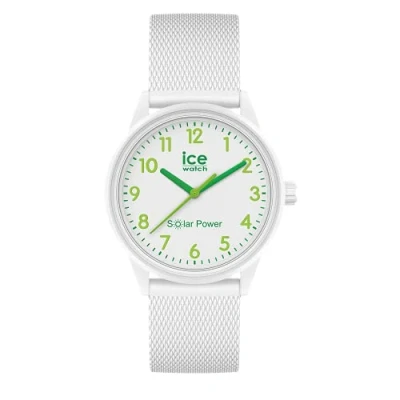 Abbildung von ICE Watch solar power Nature numbers Mesh Weiße Damenuhr mit Silikonarmband 018739 (Small)