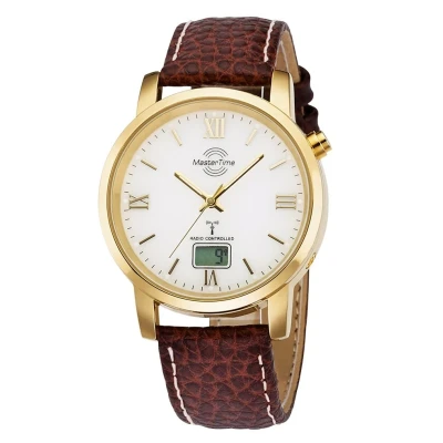 Abbildung von Master Time Funk Quarz Herren Uhr Analog Digital mit Leder Armband MTGA 10298 13L