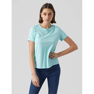 Abbildung von VERO MODA Damen Vmpaula S/S T shirt Noos, Limpet Shell, M