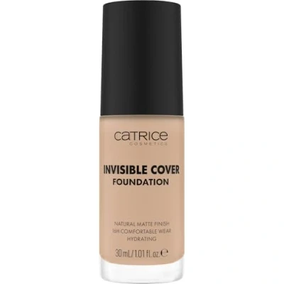 Abbildung von Catrice Invisible Cover Foundation, Nr. 015W, Nude, feuchtigkeitsspendend, langanhaltend, natürlich, für trockene Haut, vegan, ölfrei, ohne Parabene, Mikroplastikpartikel, 1er Pack (30ml)