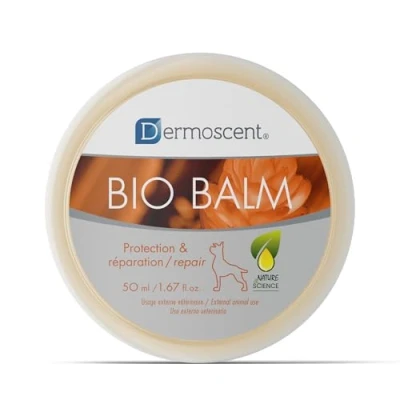 Abbildung von Dermoszent Bio Balsam Hundepfotenbalsam Feuchtigkeitscreme für Pfotenballen, Nase und Ellbogen Linderung bei juckender Hundehaut Beruhigt empfindliche Pfoten 50ml