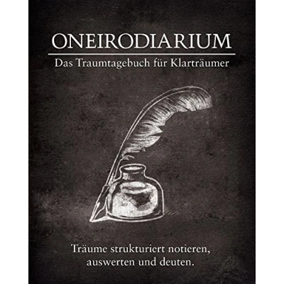 Abbildung von Oneirodiarium, Farbe SCHWARZ: Das Traumtagebuch für Klarträumer
