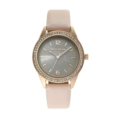 Abbildung von Skechers Quarzuhr, (Set, 6 tlg., mit 5 Schmuckarmbändern), Armbanduhr, Damenuhr, Ideal auch als Geschenk, analog, Glassteine