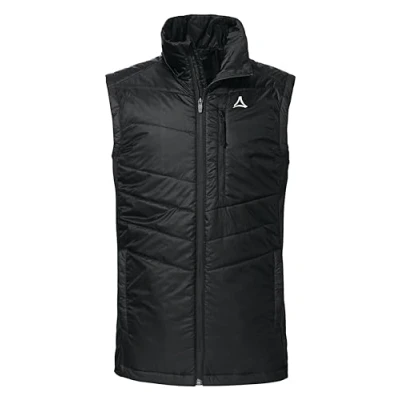 Abbildung von Schöffel Herren Hybrid Vest Stams M, Outdoor Weste mit 4D BODY MAPPING, strapazierfähige, atmungsaktive Funktionsweste Taschen, black, 50